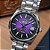 Relógio Orient 3 Estrelas Elegance Automático Roxo YN6SS041 U1SX - Imagem 3