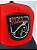 Boné Mulaideiros Trucker Aba Curva Vermelho e Preto Com Telinha Patch 3D Bordado - Imagem 2