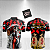 Camisa De Quebrada QB31 Arlequina Xadrez Vermelho Preto - Imagem 4