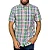 CAMISA POLO RALPH LAUREN OXFORD ROSA COM VERDE MANGA CURTA - Imagem 1