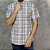 CAMISA POLO RALPH LAUREN OXFORD ROSA COM VERDE MANGA CURTA - Imagem 3