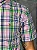 CAMISA POLO RALPH LAUREN OXFORD ROSA COM VERDE MANGA CURTA - Imagem 4