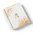 Agenda Alfabeto Floral Amarelo (Personalize com o nome) - Imagem 1