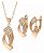 Conjunto Banhado a Ouro rose com Zirconias sofisticado - Imagem 1