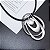 Maxi-colar preto cristal estiloso minimalista - Imagem 1