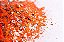 Glitter Hexágono com Folha de Prata Laranja - 7g - Imagem 1