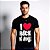 Camiseta I Love Rock N' Roll - Manga Curta Preta - Imagem 1