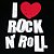 Camiseta I Love Rock N' Roll - Manga Curta Preta - Imagem 3