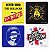 Jogo De 4 Porta Copos Descanso Copo Bolacha Sex Pistols - Hm - Imagem 5