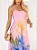 Vestido longo estampado. - Imagem 1