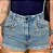 Short jeans detalhe corrente - Imagem 1