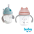 Copo Infantil Bebê Gatinho Anti-ingestão de Ar com Canudo em Silicone com Alça Buba - Imagem 1