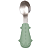 Kit Colher e Garfo para Bebê em Aço Inox Buba com Cabo em Silicone Introdução Alimentar - Imagem 7