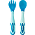 Kit Talher Colher e Garfo Termossensível Introdução Alimentar Bebê Buba - Imagem 7
