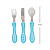Kit Talher 3 Peças em Aço Inoxidável Bebê Buba - Imagem 4