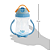 Copo Garrafa Infantil Bebê 300ml com Alça Buba - Imagem 5