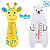 Termômetro de Banho Banheira para Bebê Temperatura Água Girafa Urso Buba - Imagem 1