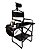 Cadeira para Maquiagem Profissional | Dobrável | Leve | Encosto Cabeça | Klass Vough DC-013BL - Imagem 2