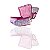 Necessaire Dupla Organizadora Hello Kitty Klass Vough Rosa KCHK-01R com Visor Transparente - Imagem 2