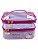 Necessaire Estampada Hello Kitty com Compartimento Duplo: Transparente e Estampado — KCHK-01L - Imagem 1