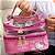 Necessaire Rosa Hello Kitty com Duplo Compartimento: Transparente e Estampado - KCHK-01P - Imagem 5