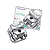 KIT BRÁQUETE METÁLICO AUTOLIGADO U-CLIP ROTH 022 - ORTHOMETRIC - Imagem 1