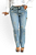 Calça Jeans Laços Strass - Imagem 1