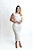 Vestido Midi Tricot Off White - Imagem 1