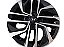RODA 14" HYUNDAI HB20 PRETA DIAMANTADA - Imagem 1