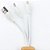 Chaveiro Bambu  com Entrada USB, Lightning e tipo C. Jikiz - Imagem 1