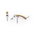 Conjunto de vinho em metal e bambu Winset - Imagem 3