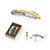 Conjunto de vinho em metal e bambu Winset - Imagem 1