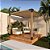 Pergofacil Deck 3x3m 4" Teto Areia - Imagem 2