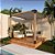 Pergofacil Deck 3x3m 4" Teto Branco - Imagem 2