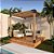 Pergofacil Deck 3x3m 4" Teto Ripado - Imagem 2