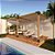 Pergofacil DoubleDeck 3x6m 4" Teto Areia - Imagem 2