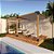 Pergofacil DoubleDeck 3x6m 4" Teto Branco e Ripado Lat Rip - Imagem 2