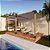 Pergofacil DoubleDeck 3x6m 4" Teto Branco Lateral Ripada - Imagem 2