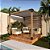 Pergofacil Elegance 3x3m 4" Teto Branco  Lateral Ripada - Imagem 2