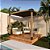 Pergofacil Deck 3x3m 4" Teto Preto - Imagem 2