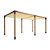 Pergofacil Gracefull 3x6m 4" Teto Areia - Imagem 1
