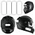 Adesivo Refletivo P/ Capacete, Moto, Carro E Bicicleta- Cores Branco ou Preto - Imagem 2