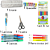 Kit Escolar Completo Estojo + Lápis Cor + Canetas + Tesoura - Imagem 2