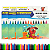 Kit com 3 ou 5 Unidades Mini Giz de Cera 12 Cores Kit Festa Lembrancinha - Imagem 1
