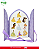 Caderno de Adesivos Princesas Disney com 200 Adesivos 20 Folhas 15x21cm e Fechamento em Fita de Cetim DAC - Imagem 3