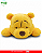 Estojo Fluffy Ursinho Pooh de Pelúcia Escolar 17 cm DAC - Imagem 2