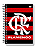 Caderno Universitário Flamengo Oficial 1 Matéria 80 Folhas Capa Dura Espiral KIT - Imagem 2