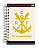 Caderneta Agenda Espiral Flamengo Capa Dura 96 Folhas 100x137mm KIT - Imagem 4