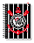 Caderno Universitário Corinthians 1 Matéria 80 Folhas Capa Dura KIT - Imagem 3