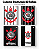 Caderno Brochurado Corinthians 80 Folhas Capa Dura 200x275mm KIT - Imagem 1